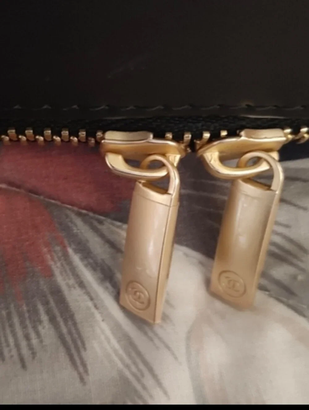 Black Embossed Cosmetic Case